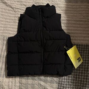 all in motion Black Puffer Vest for Kids XS 4/5 NWT